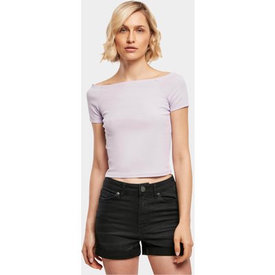 Urban Classics Ladies Off Shoulder Rib Tee