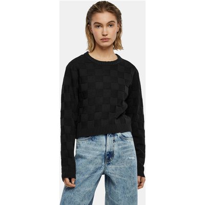 Urban Classics Ladies Check Knit Sweater