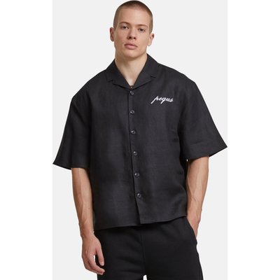 PEQUS Chest Logo Linen Hemd