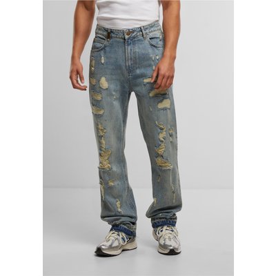 2Y Studios Firio Destroyed Straight Jeans