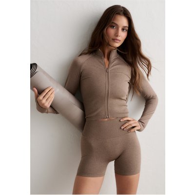 aimn Shape Seamless Zip Jacket