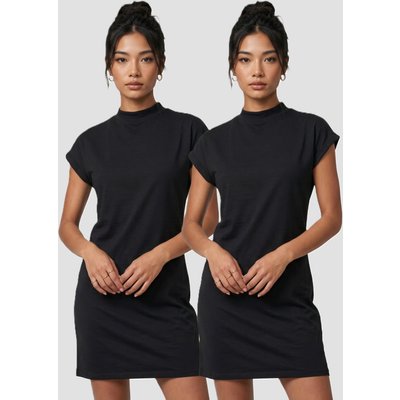 Urban Classics Ladies Turtle Extended Shoulder Dress 2-Pack