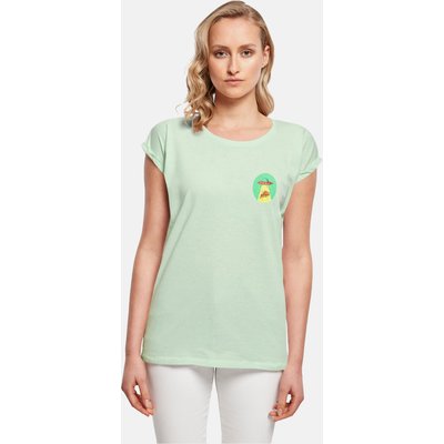 Mister Tee Ladies Ufo Pizza Extended Shoulder