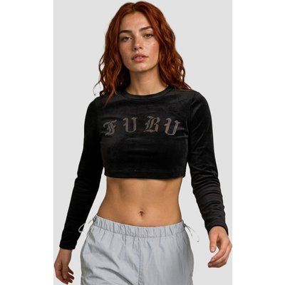 Fubu Old English Rhinestone Velours Longsleeve