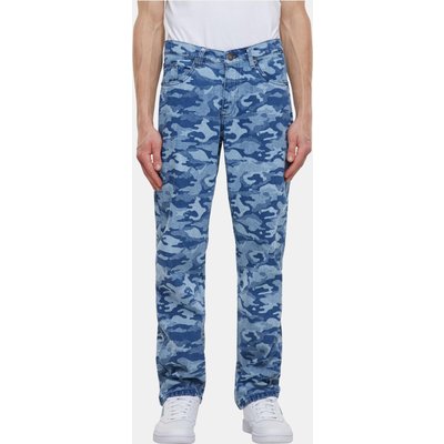 Urban Classics Laser Camo Printed Tapered Fit Jeans