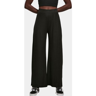Urban Classics Ladies Rib Jersey Wide Leg Pants