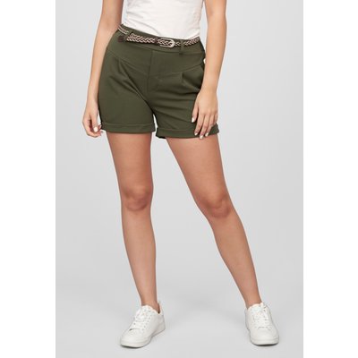 Cloud5ive Scuba Crepe Short mit Umschlag 2-Pockets inkl Flechtgürtel