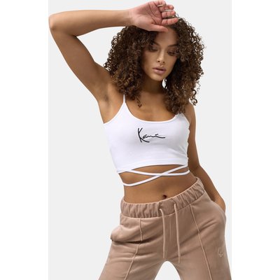 Karl Kani KW221-013-2 SMALL SIGNATURE CROP LACED TOP