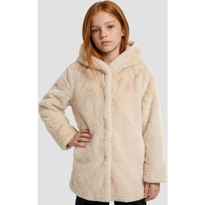 Urban Classics Girls Hooded Teddy Coat