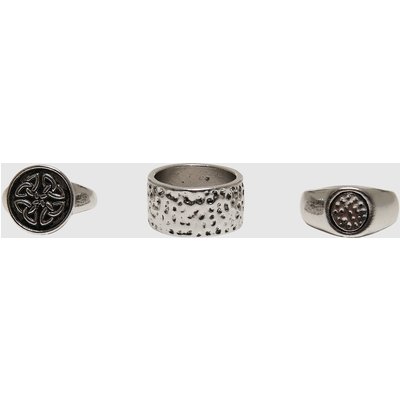 Urban Classics Skull Ring 3-Pack