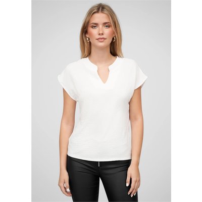 Cloud5ive Musselin Bluse mit V-Ausschnitt