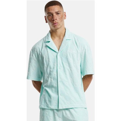 PEQUS Chest Logo Monogram Frottee Hemd