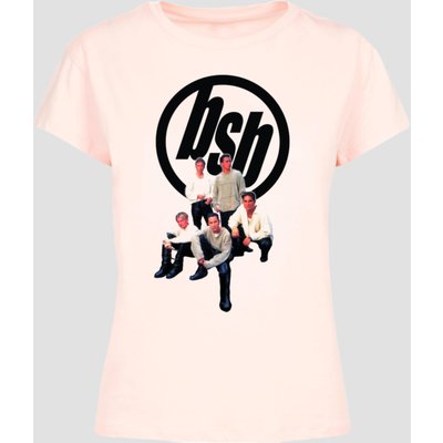 Merchcode Ladies Backstreet Boys - Vintage Logo Extended Shoulder Tee