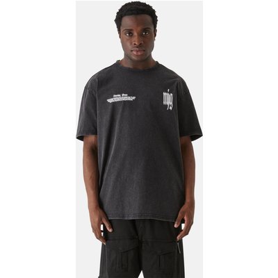 MJ Gonzales MJG Heavy Oversized Acid Washed Tee - Inferno Butterfly