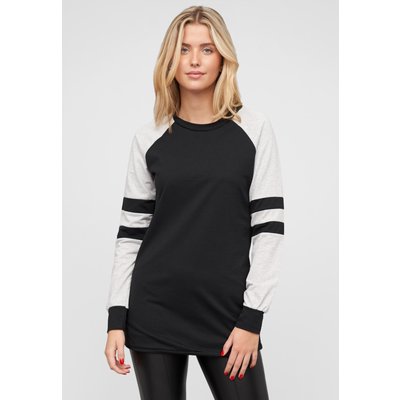 Cloud5ive Sweatkleid mit Raglanärmeln und Rundhals Kontrast