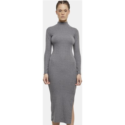 Urban Classics Rib Longlseeve Mockneck Kleid