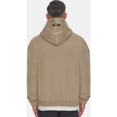 Dropsize Heavy Oversize Rubber Patch Hoodie