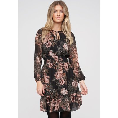 Cloud5ive Longsleeve Dress with flower print