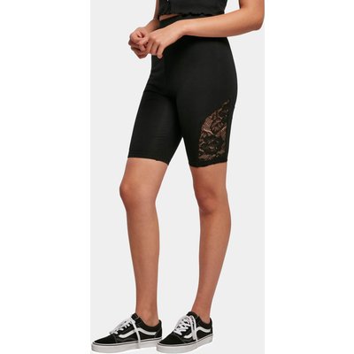 Urban Classics Ladies High Waist Lace Inset Cycle Short