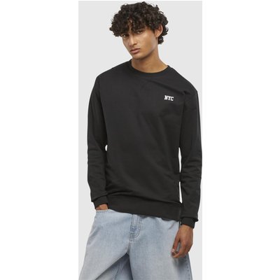 Mister Tee NYC Wording EMB Light Crew Sweatshirt
