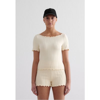 aimn Tulip Short Sleeve Top