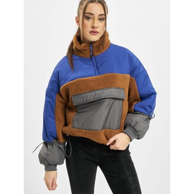 Urban Classics Ladies Sherpa 3-Tone Pull Over Jacket