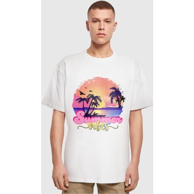 Merchcode Summer Vibes Sunset Heavy Oversized Tee