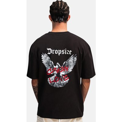 Dropsize Heyvy Oversize Crew Dove T-Shirt
