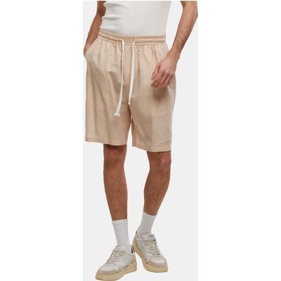 Another Cotton Lab Logo Stitched Linen Short