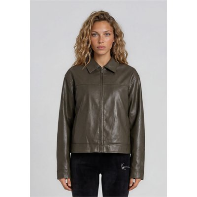 Karl Kani Og Pu Leather Boxy Jacket