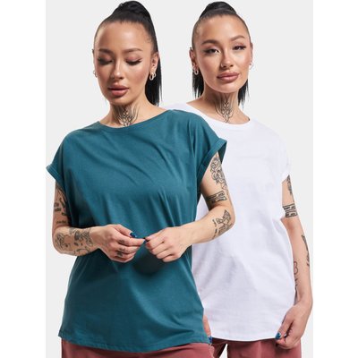 Urban Classics Ladies Extended Shoulder Tee 2-Pack