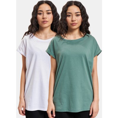 Urban Classics Ladies Extended Shoulder Tee 2-Pack