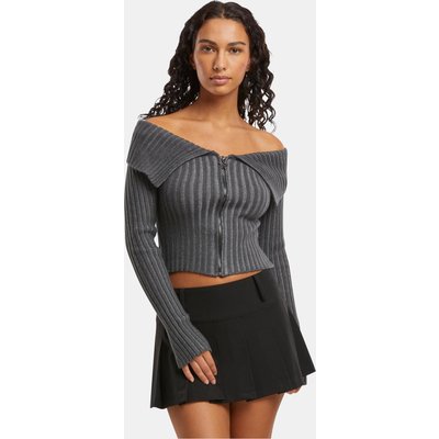 Felicious Off Shoulder Knit Cardigan