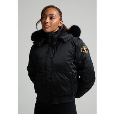 Zavetti Canada W OLIVIA PLATINUM HOODED BOMBER JACKET