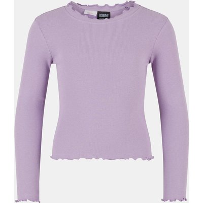 Urban Classics Girls Short Rib Longsleeve