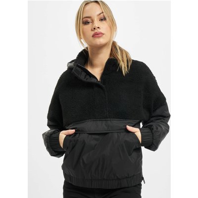 Urban Classics Ladies Sherpa Mix Pull Over Jacket