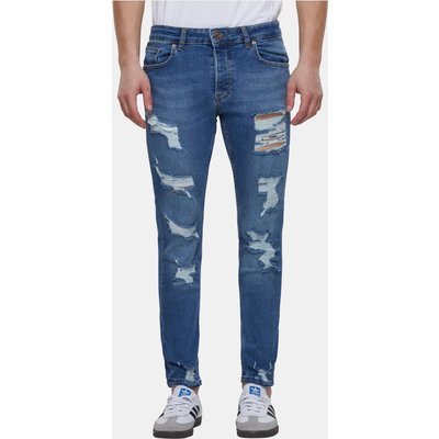 2Y Premium Skinny Fit Destroyed Jeans