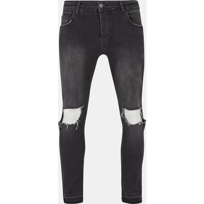 2Y Premium Destroyed Skinny Cropped Denim