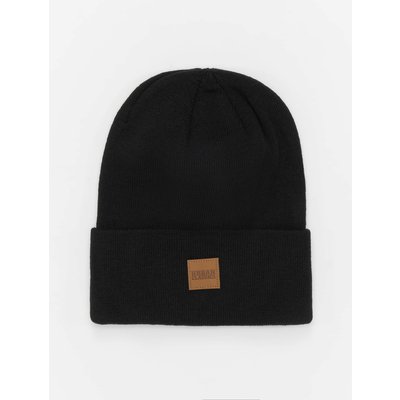 Urban Classics Synthetic Leatherpatch Long Beanie
