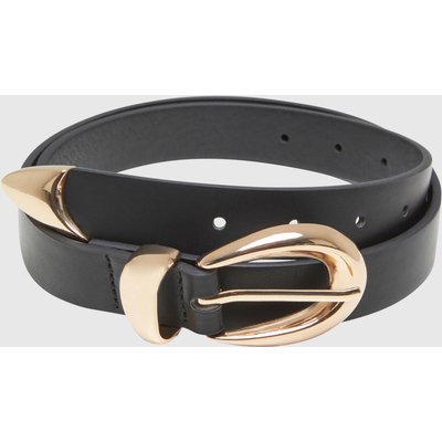 Urban Classics Chunky Buckle Loop Synthetic Leather Belt