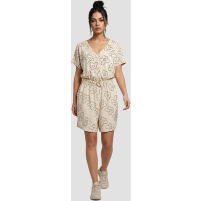 Urban Classics Ladies Short Viscose Belt Jumpsuit