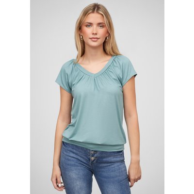 Cloud5ive Damen Shirt Kurzarm und V-Neck