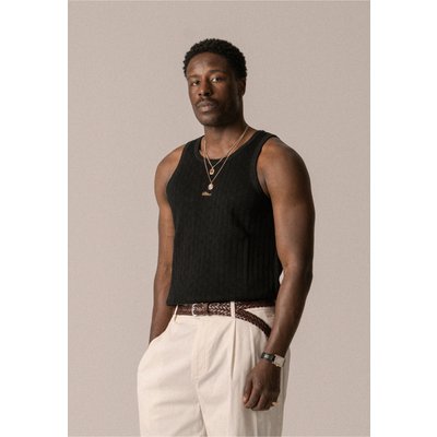 BLKVIS Pointelle Script Tanktop
