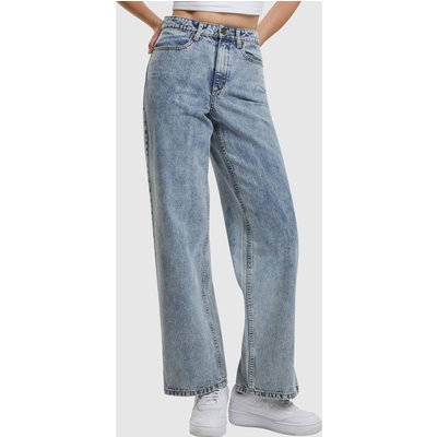 Urban Classics Ladies Wide Leg Slit Denim