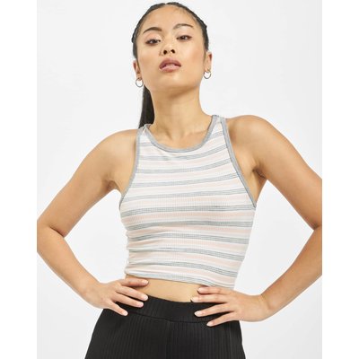 Urban Classics Ladies Rib Stripe Cropped Top