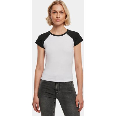 Urban Classics Ladies Essentials Stretch Short Retro Baseball Tee