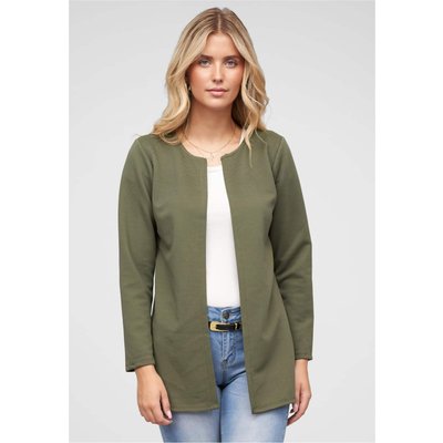 Cloud5ive Strickjacke offener ribbed Cardigan