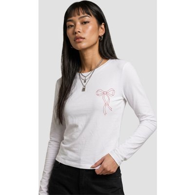 Miss Tee Bow Oneliner Ladies Short Longsleeve