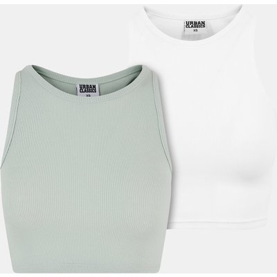 Urban Classics Ladies Cropped Rib Top 2-Pack