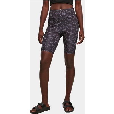 Urban Classics Ladies High Waist Tech Mesh AOP Cycle Short